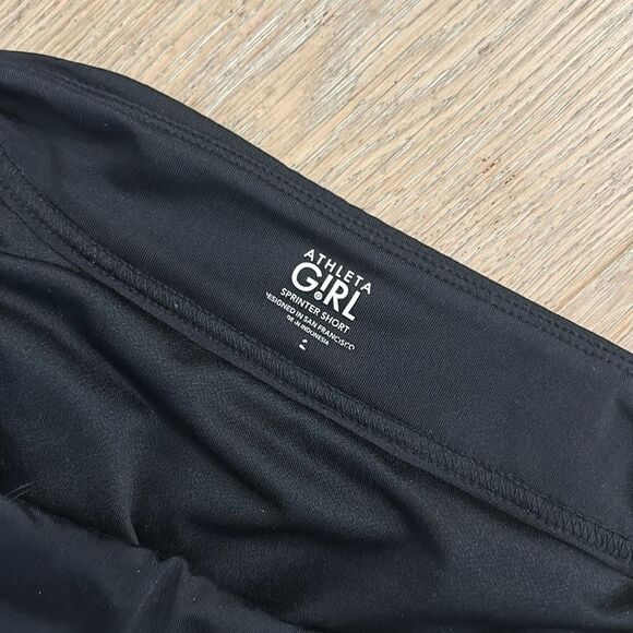 Athleta Girl Black Shorts Large (L/12) - Picture 3 of 3